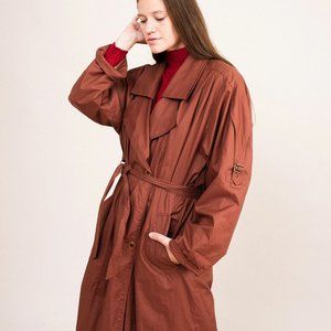 Vintage Rust Trench Coat from Wolfgang Kaiser Colette